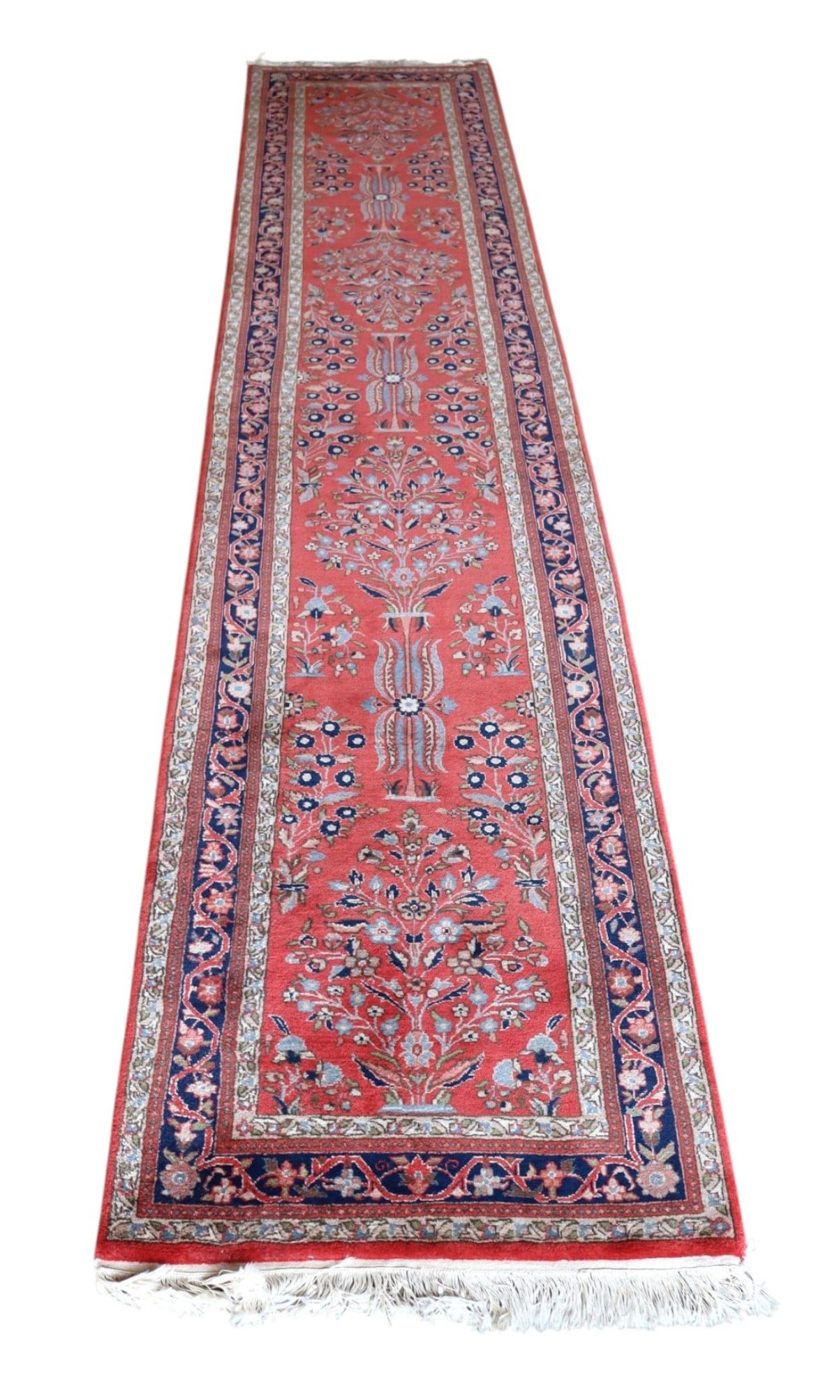 Hand stitched wool runner rug 14ft 32x169 (1 of 10)