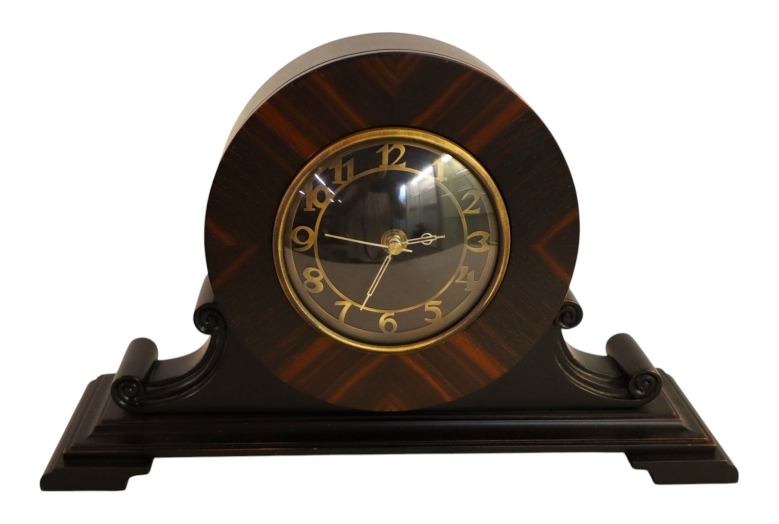 Art deco style mantle clock with quartz movement (1 of 5)