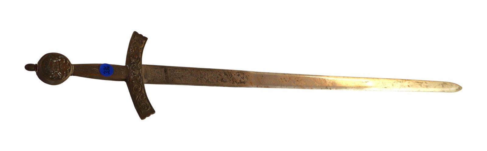 Decorative sword made in Spain. 36"l x 5.5"w: Decorative sword made in Spain. 36"l x 5.5"w