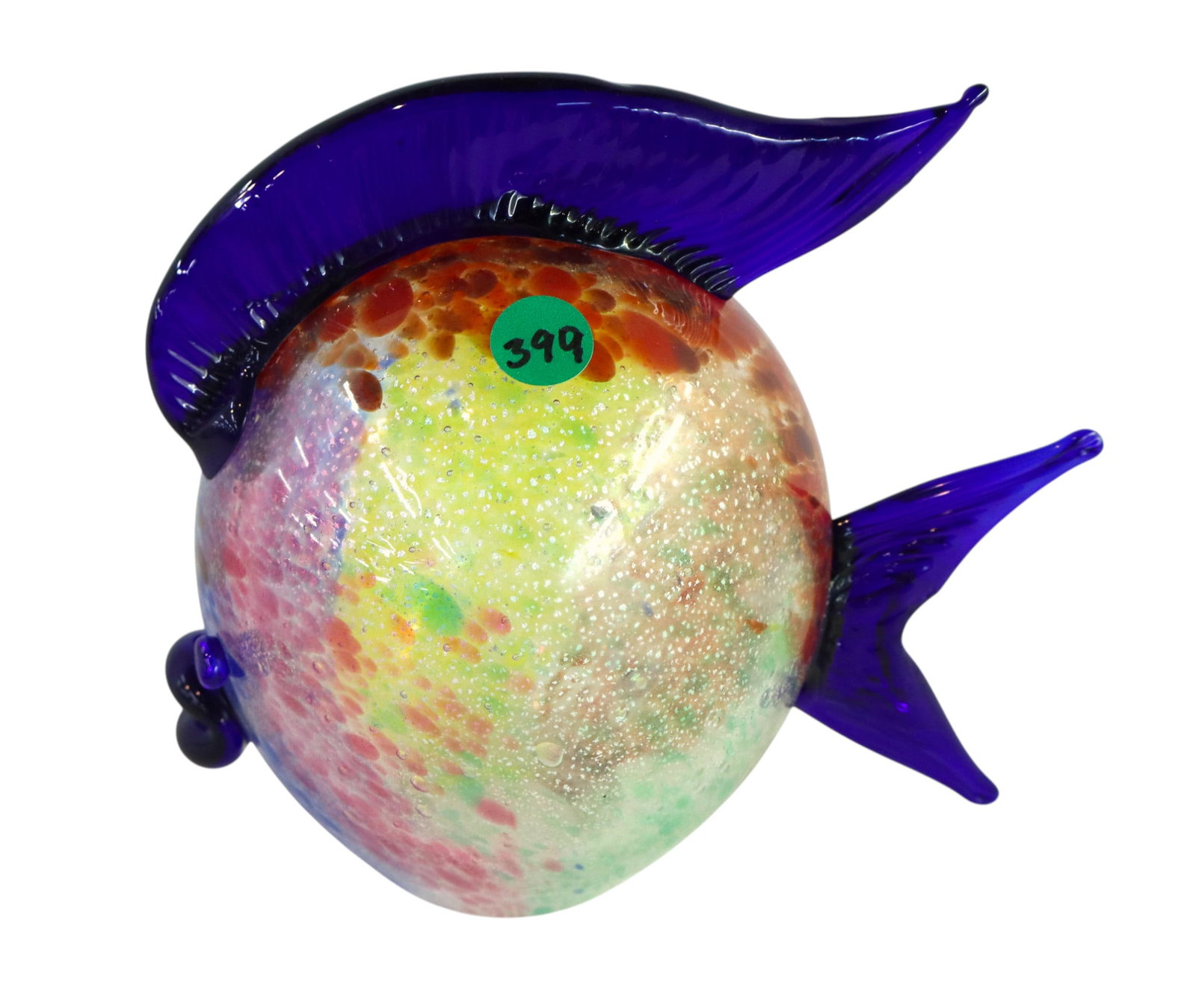 Vintage Murano glass hand blown fish: Vintage Murano glass hand blown fish no noticeable issues. 7"h x 8"w x 5"d