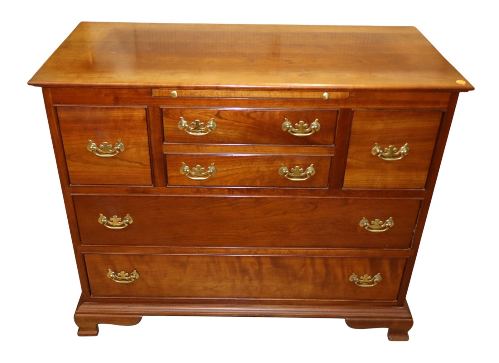 Vintage Stickley solid cherry chest w/pull out tray (1 of 9)