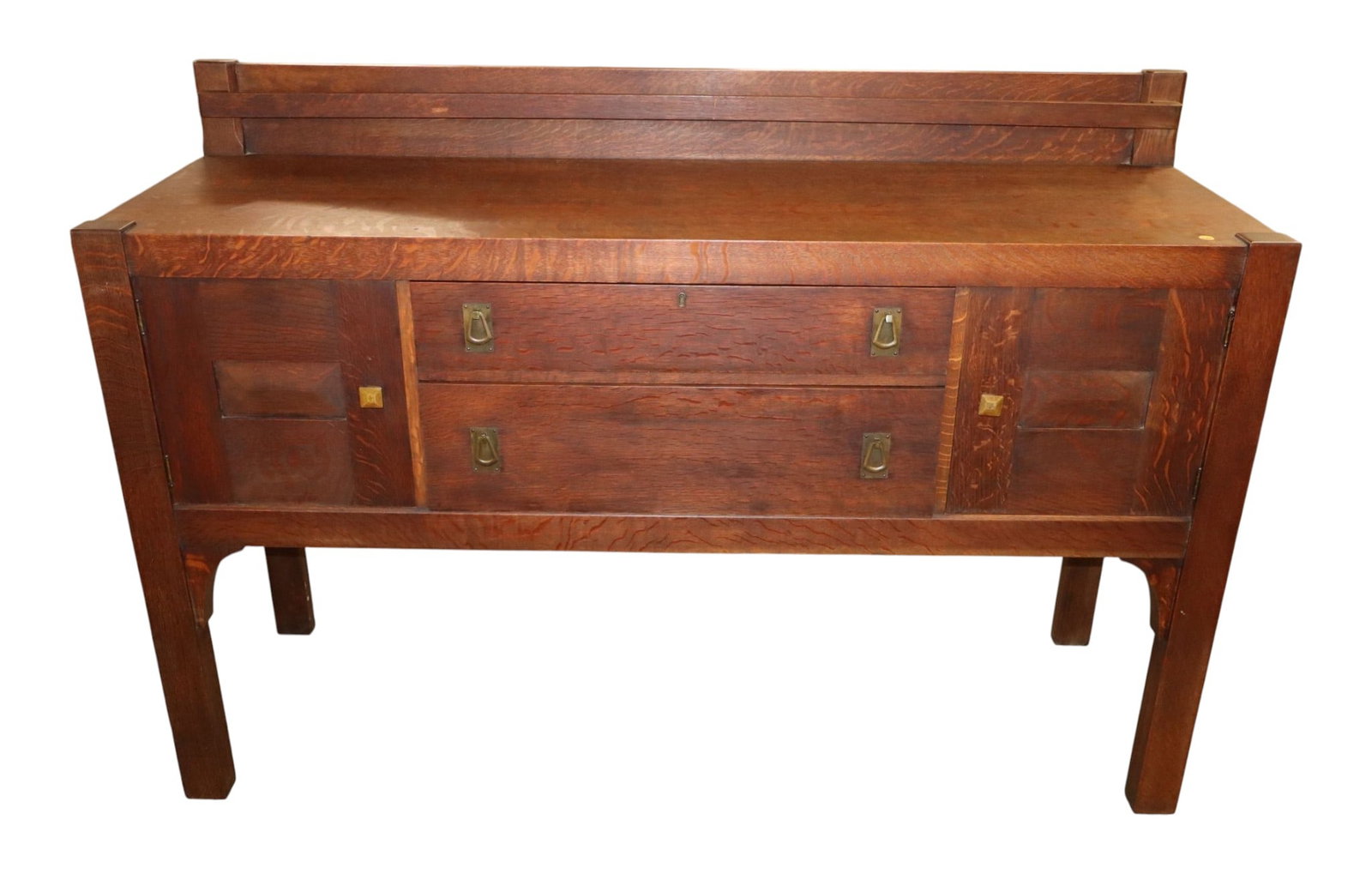 Life Time Mission Oak Open Plate Rack Buffet (1 of 8)