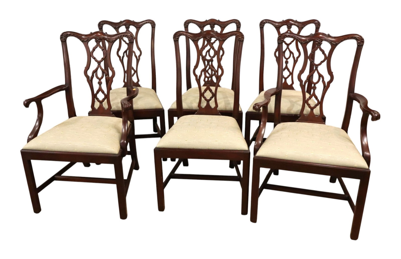 Beautiful set 6 Henkel Harris Chipp. dining chairs (1 of 10)