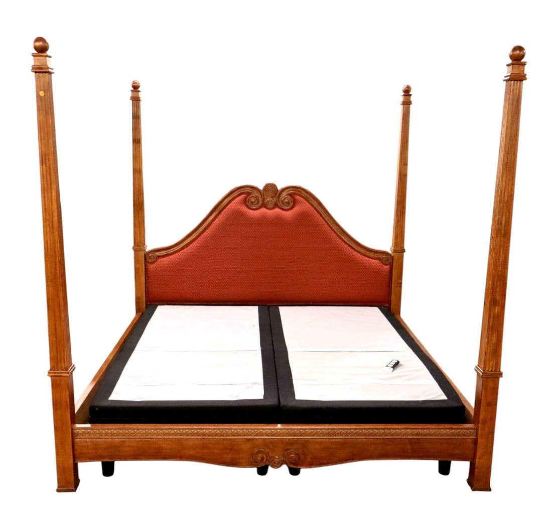 Decorator Mahogany King 4-Poster Adjustable Bed (1 of 14)
