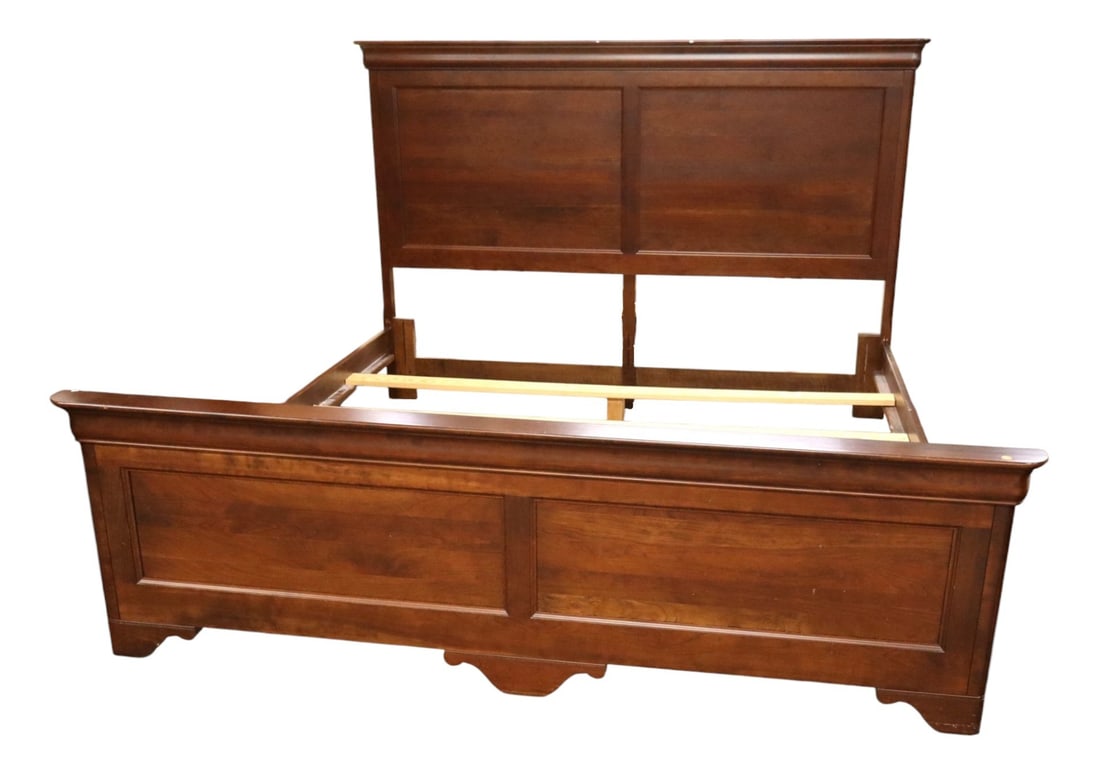 Traditional Cherry Country King Paneled Bed (1 of 5)