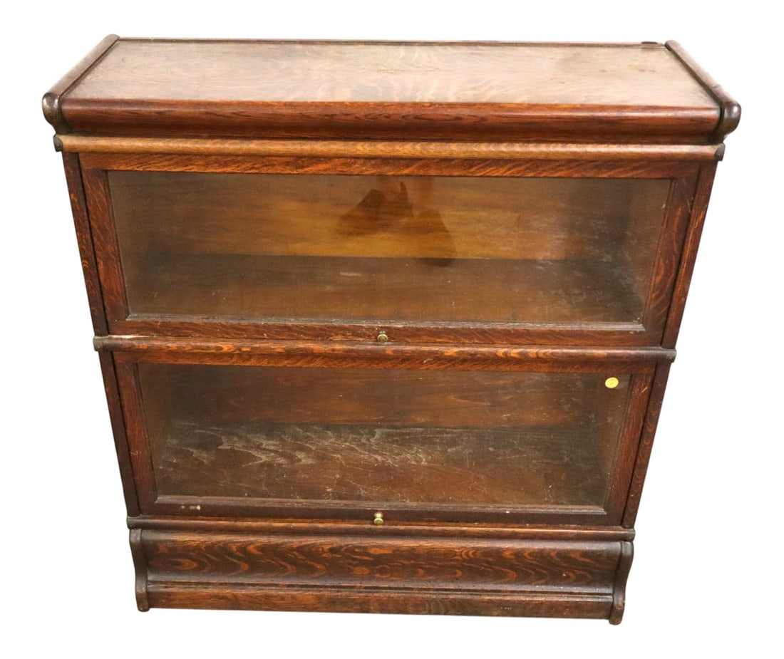 Antique 2-Stack Quartersawn Oak Barrister Bookcase (1 of 4)