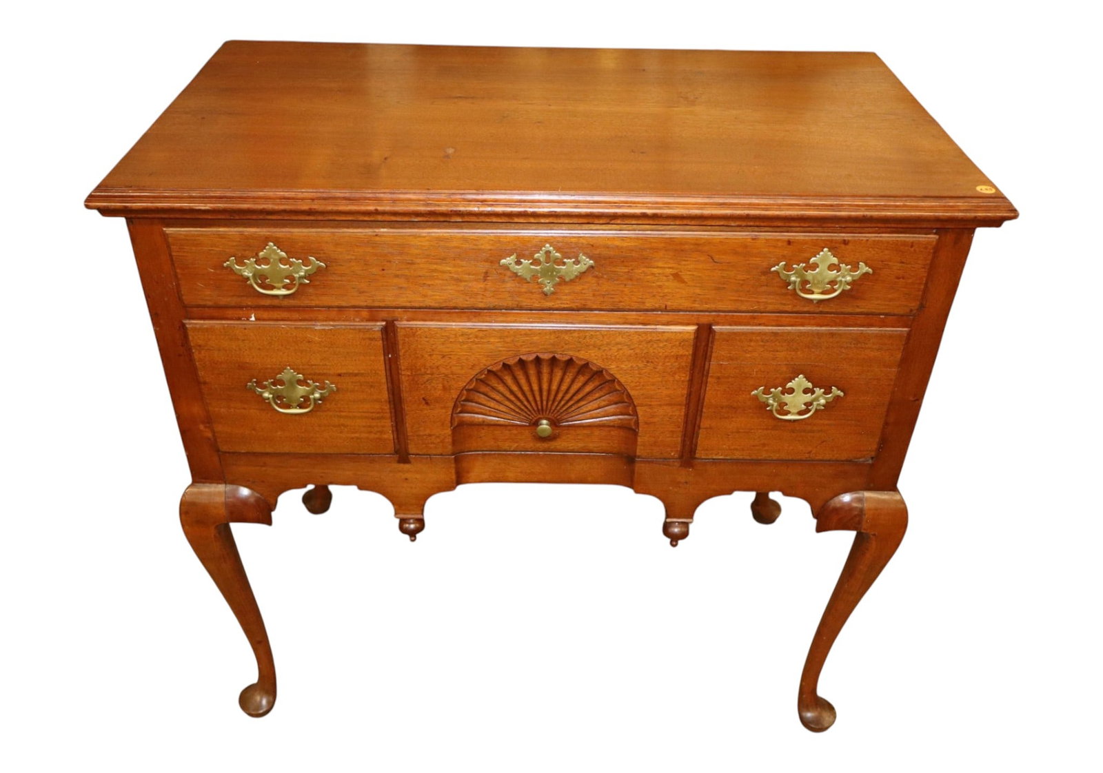 QA Shell Carved Mahogany Lowboy Circa. 1780-1820's (1 of 9)