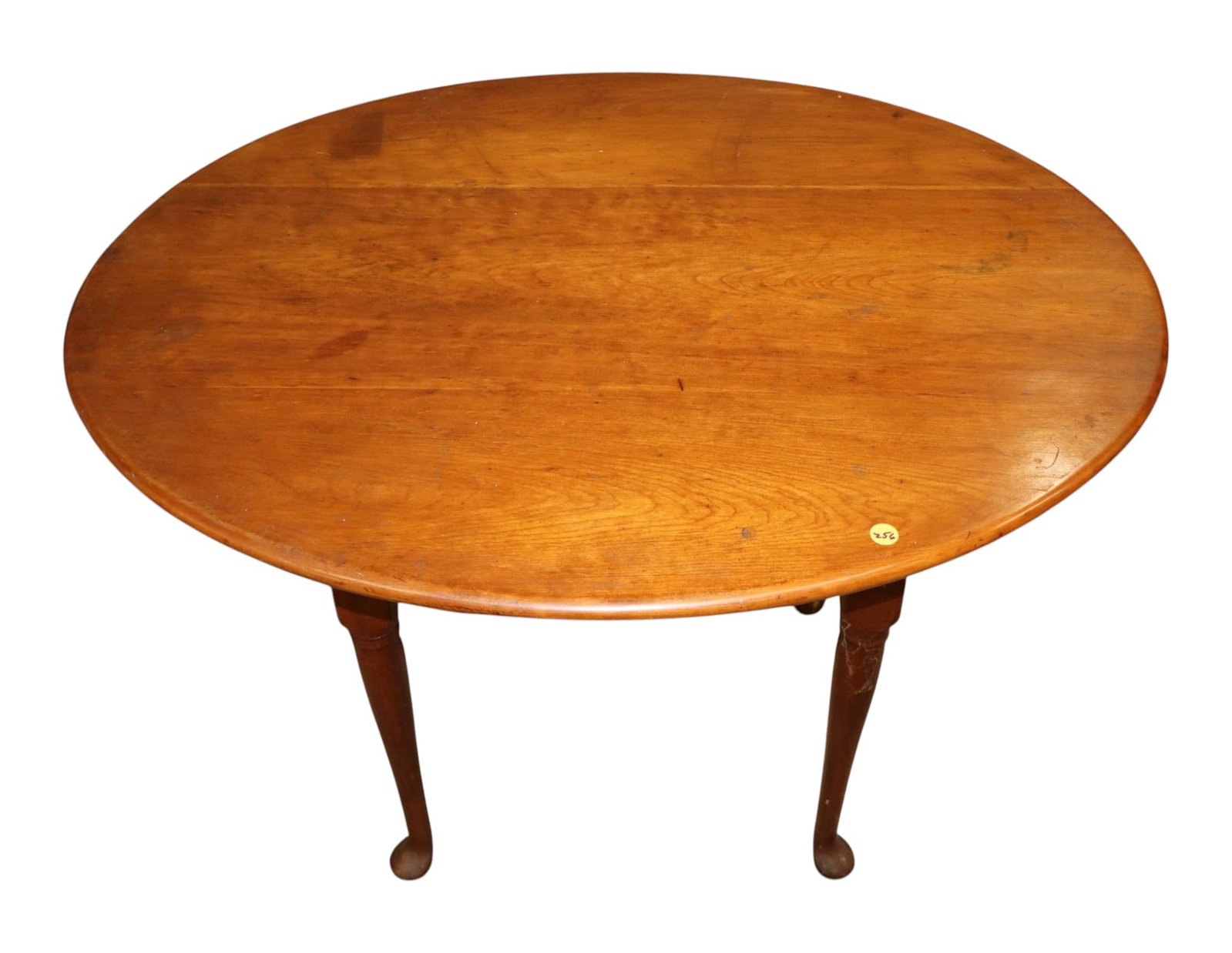 Antique solid cherry oval QA table circa 1790-1820's (1 of 6)