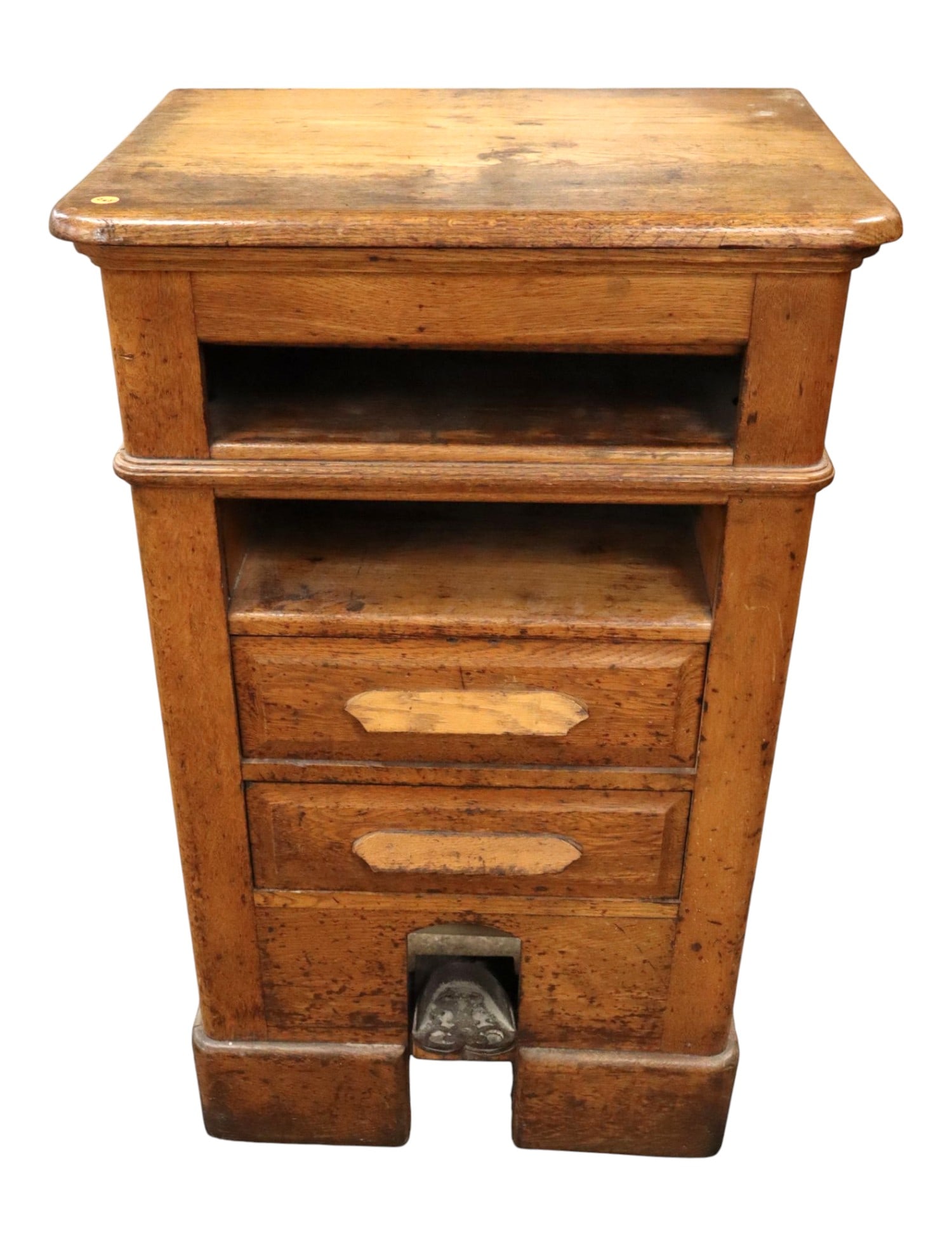 Rare Antique Oak 2-Drawer Book Press (1 of 7)