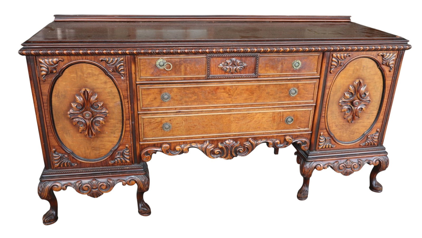 JB Van Sciver Walnut 3-Drawer 2-Door Buffet (1 of 8)