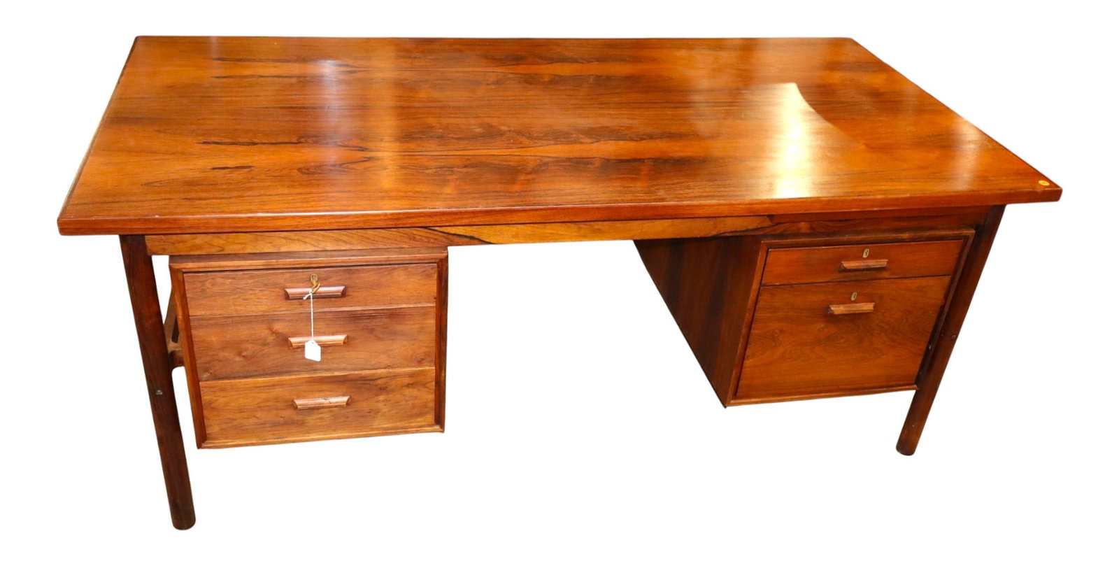 Rosewood Executive Partners Desk Attributed Vodder (1 of 12)