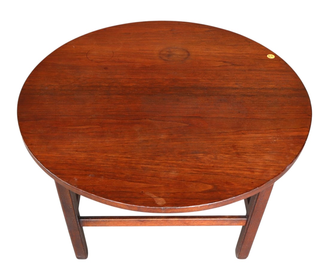 MCM Danish Walnut 26" Round Side Table Original (1 of 3)