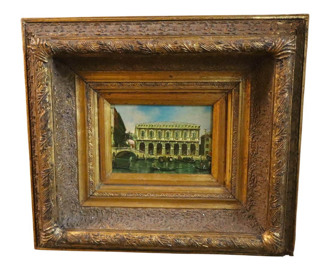 Venice Grand Canal Geo Rowney Oil Painting Framed (1 of 8)