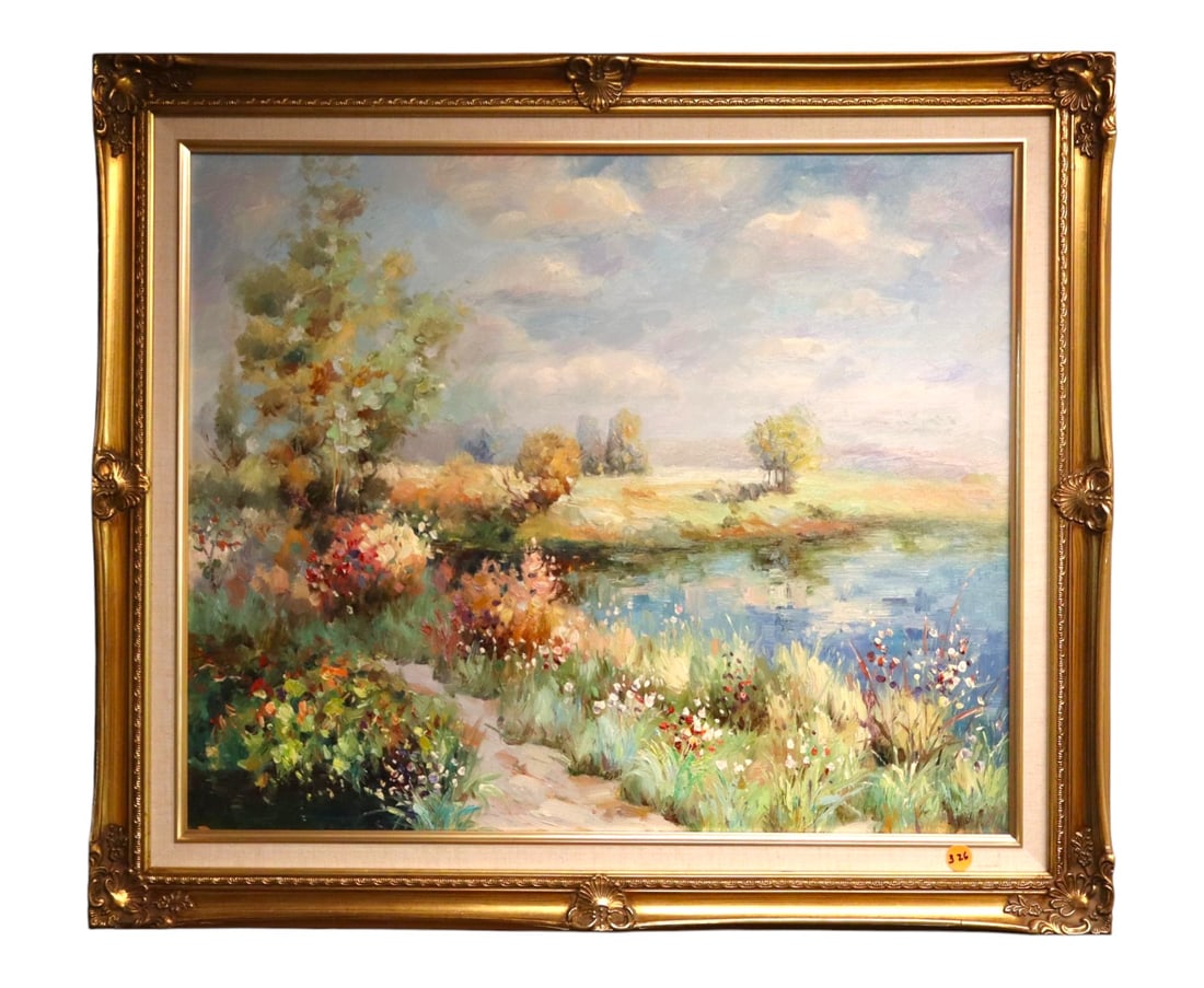 Impressionist-style landscape oil painting (1 of 4)
