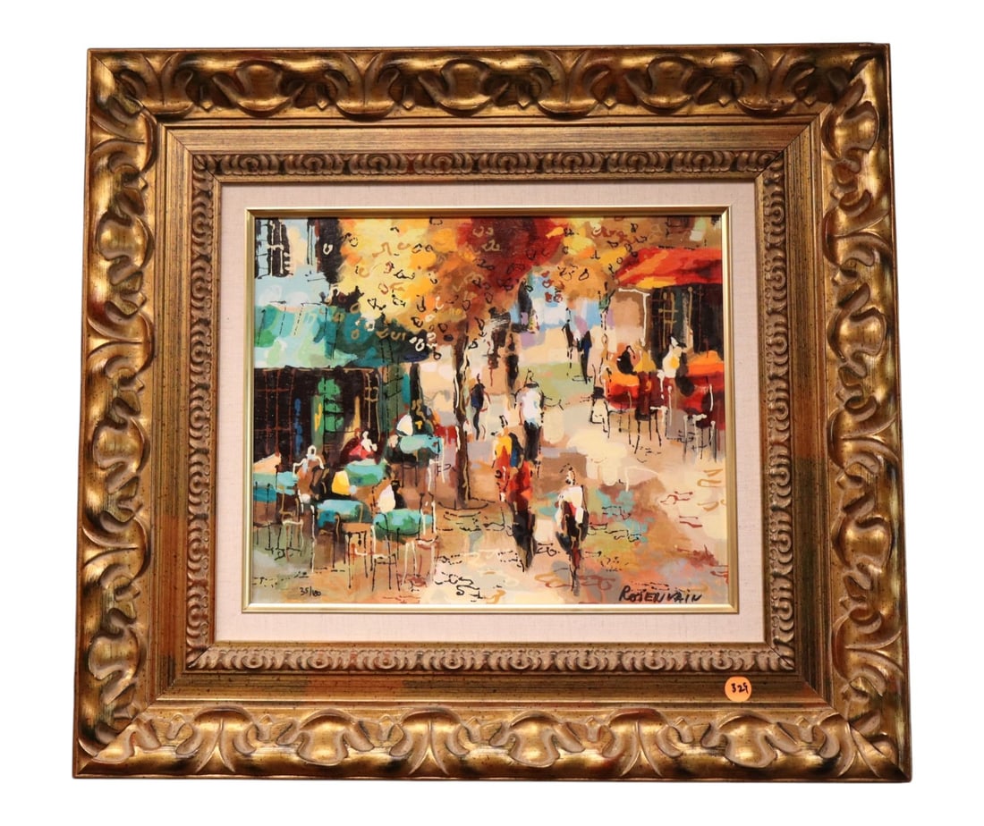 M. Rozenvain Ltd Ed Giclee 35/180 Cafe Scene (1 of 5)
