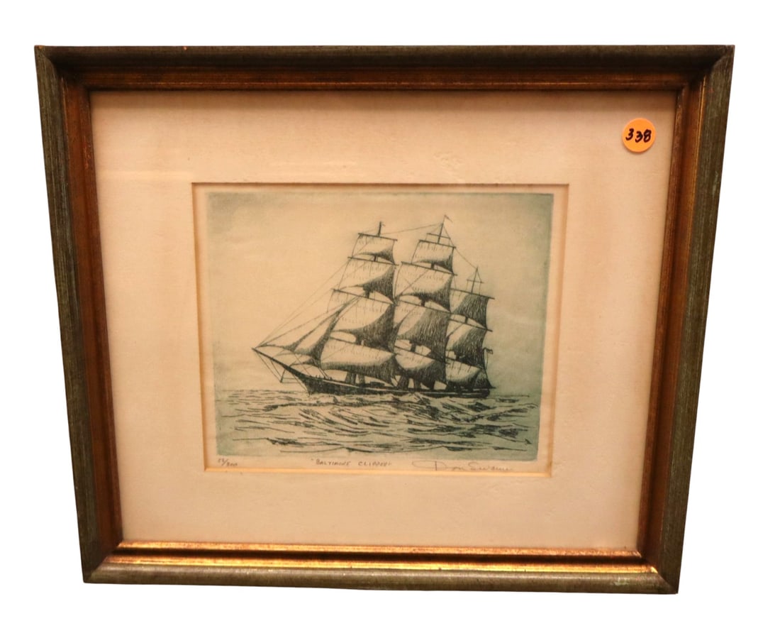 VTG Don Swann SG Print Baltimore Clipper 56/300 (1 of 4)