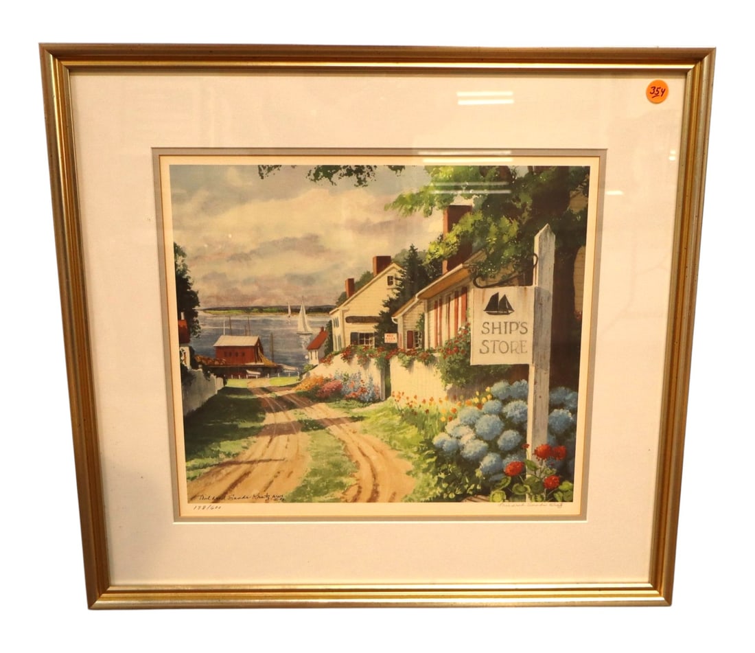 Mildred Sands Kratz Signed Print Ship Store 178/600 (1 of 6)