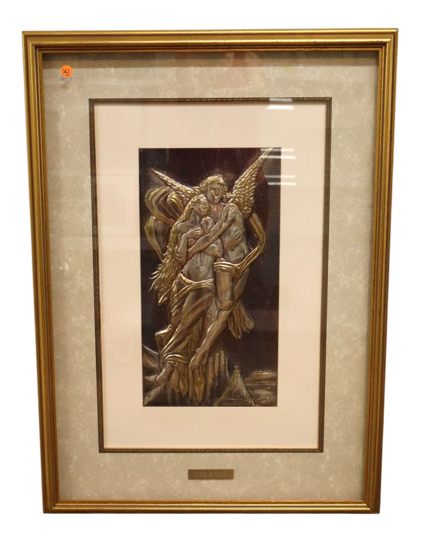 Peter Zoudis Signed Silver & Gold Cupid & Soul Art (1 of 10)