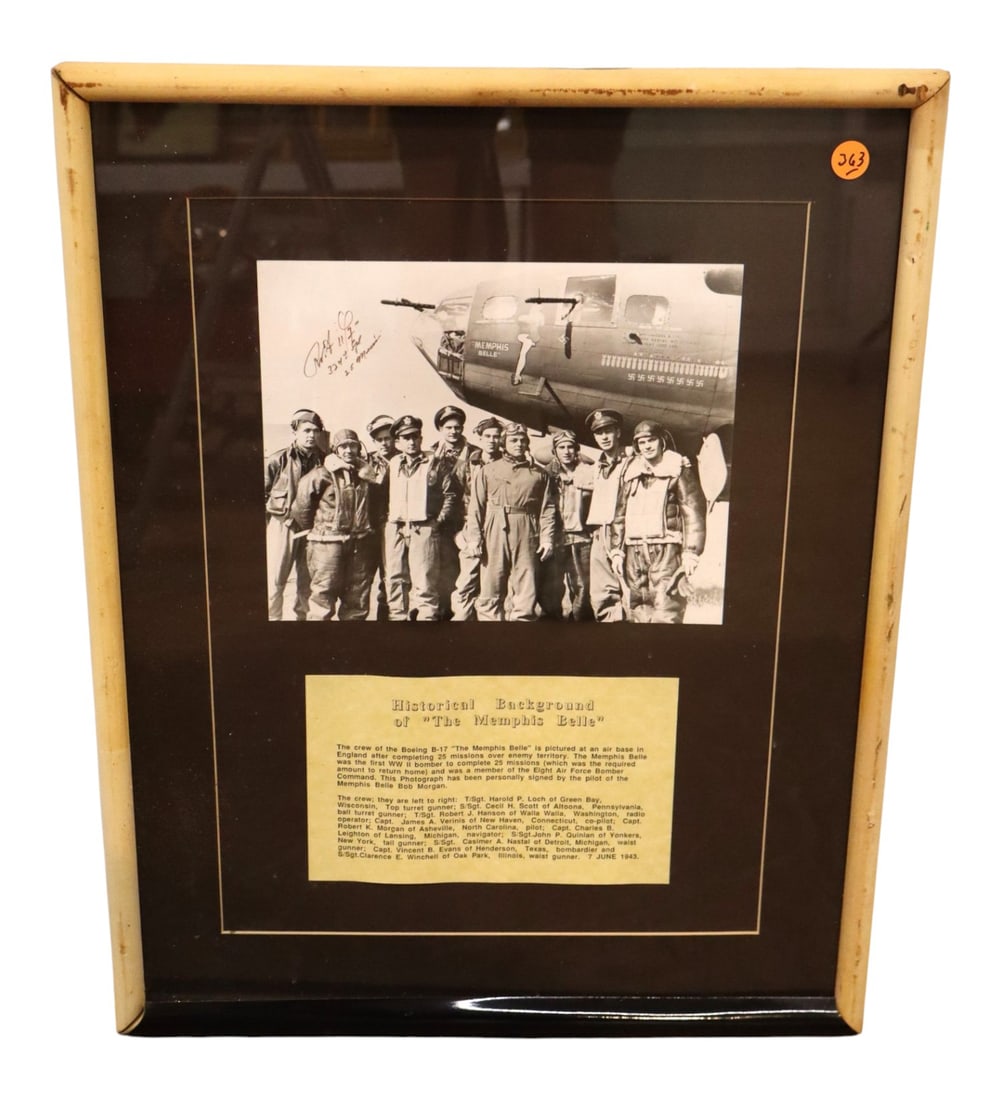 Memphis Belle Signed Pilot Photo Frame w/COA (1 of 6)
