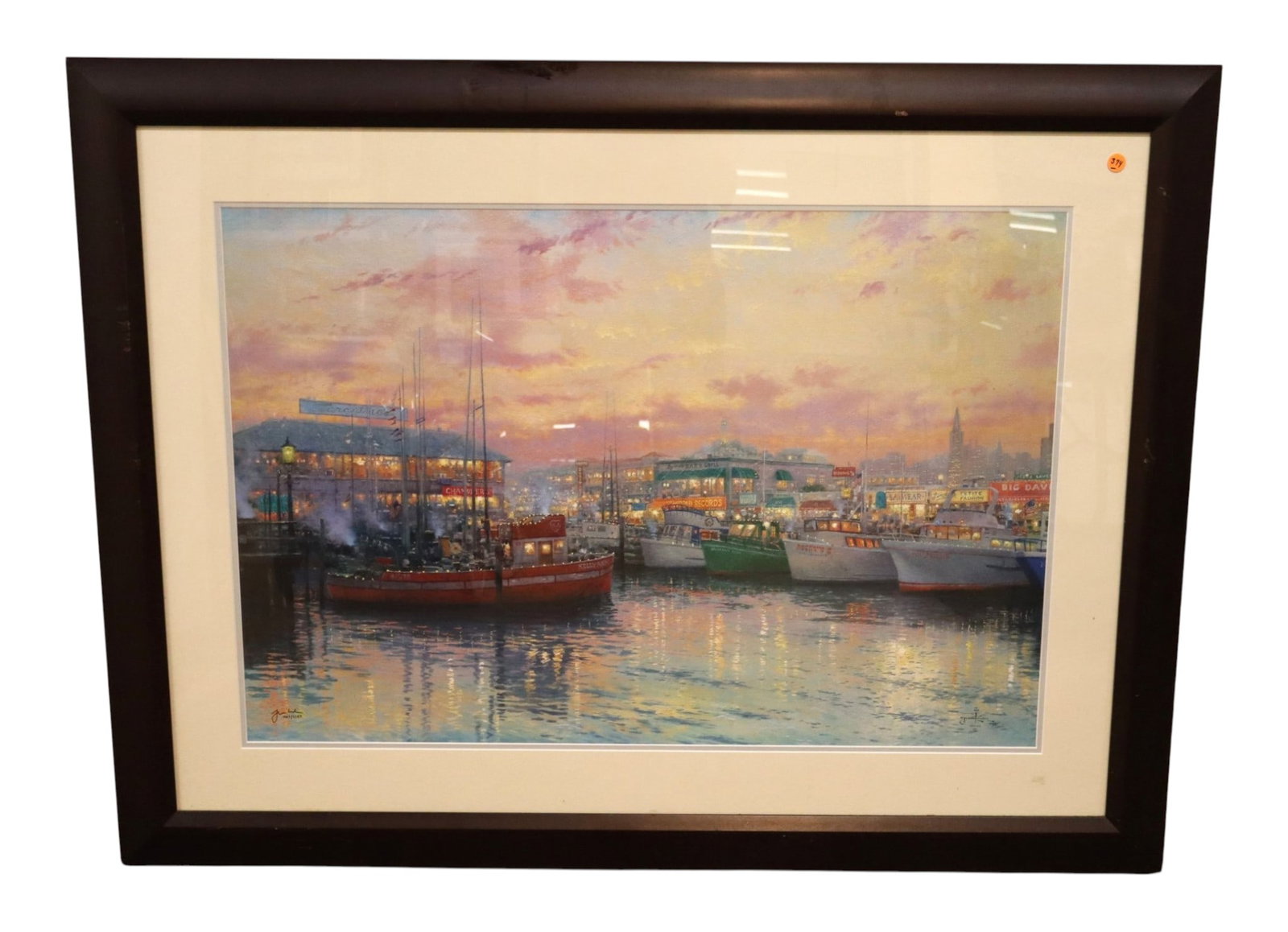Kinkade Signed Fisherman's Wharf S/N Paper Print (1 of 6)