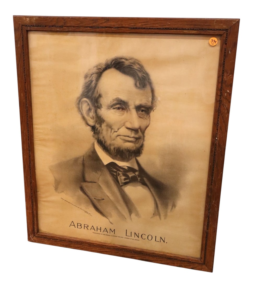 Antique March Brothers Abraham Lincoln Litho Frame (1 of 4)