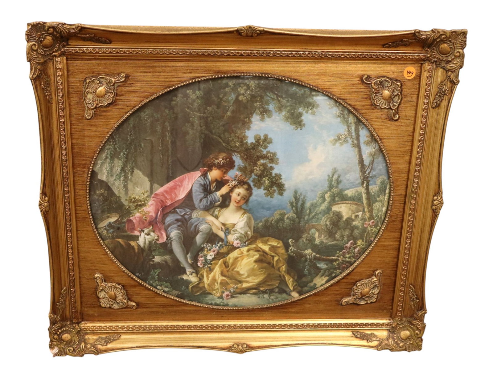 Francois Boucher An Autumn Pastoral Print Gilt Frame (1 of 4)