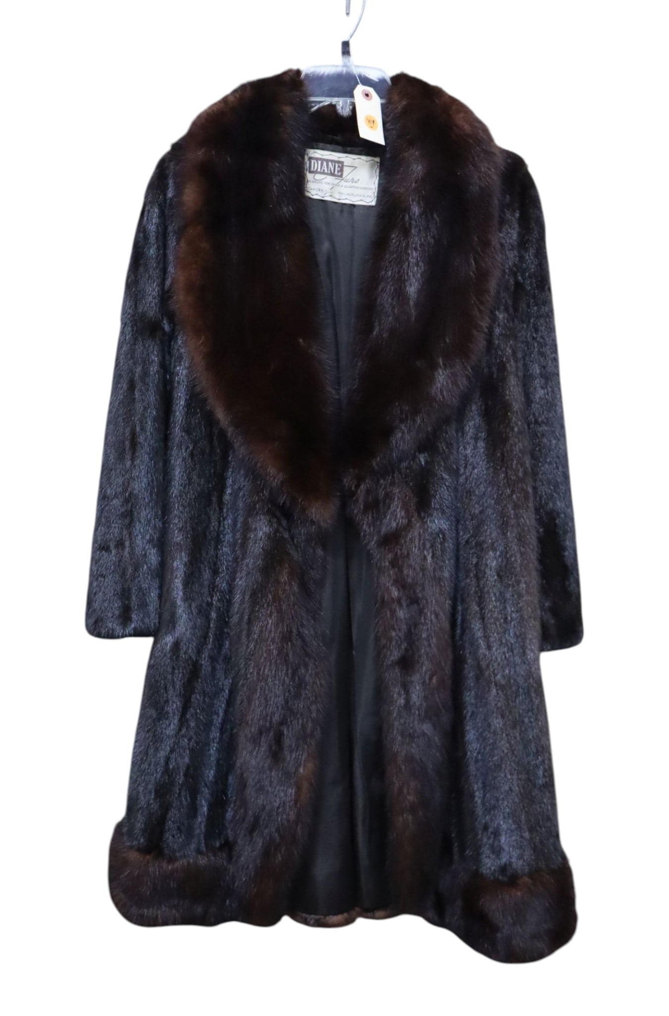 Vintage Diane Furs Mink Sable Trim Coat Bag (1 of 7)