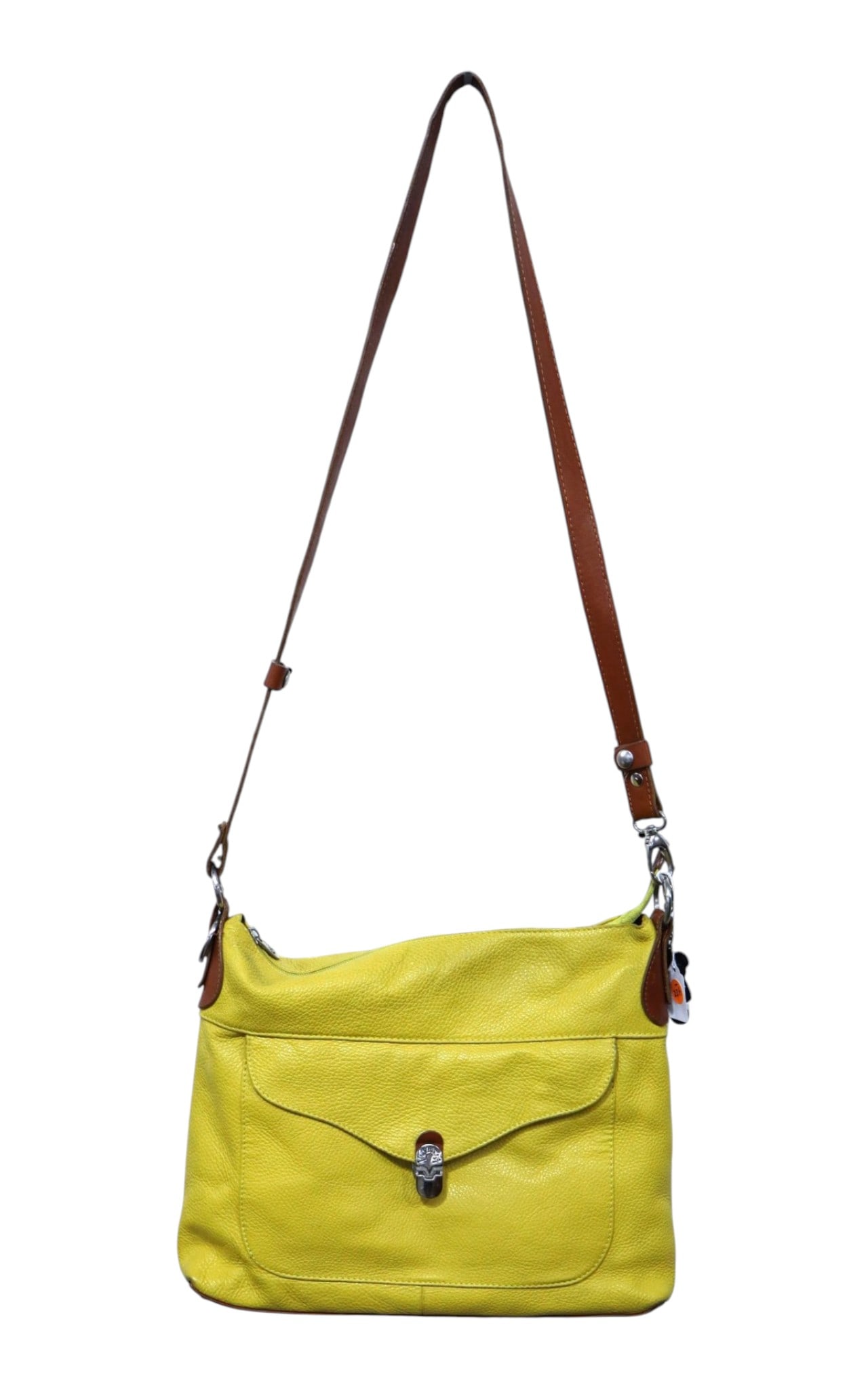 Valentina Geniune Pebbled leather crossbody bag (1 of 9)