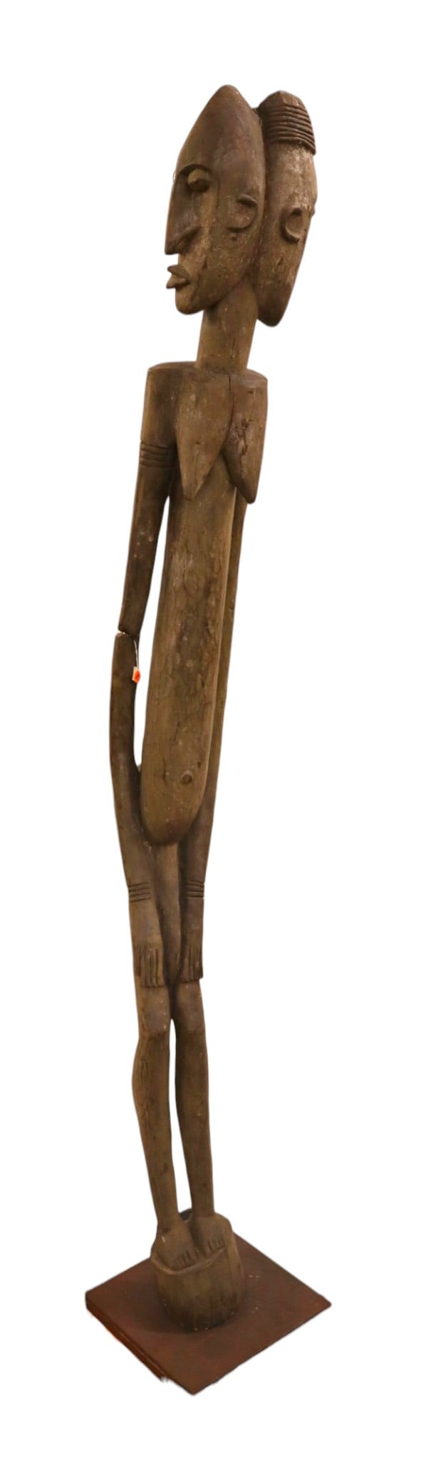 African Dogon Janus Faced Carved Wood Tribal Figure (1 of 13)