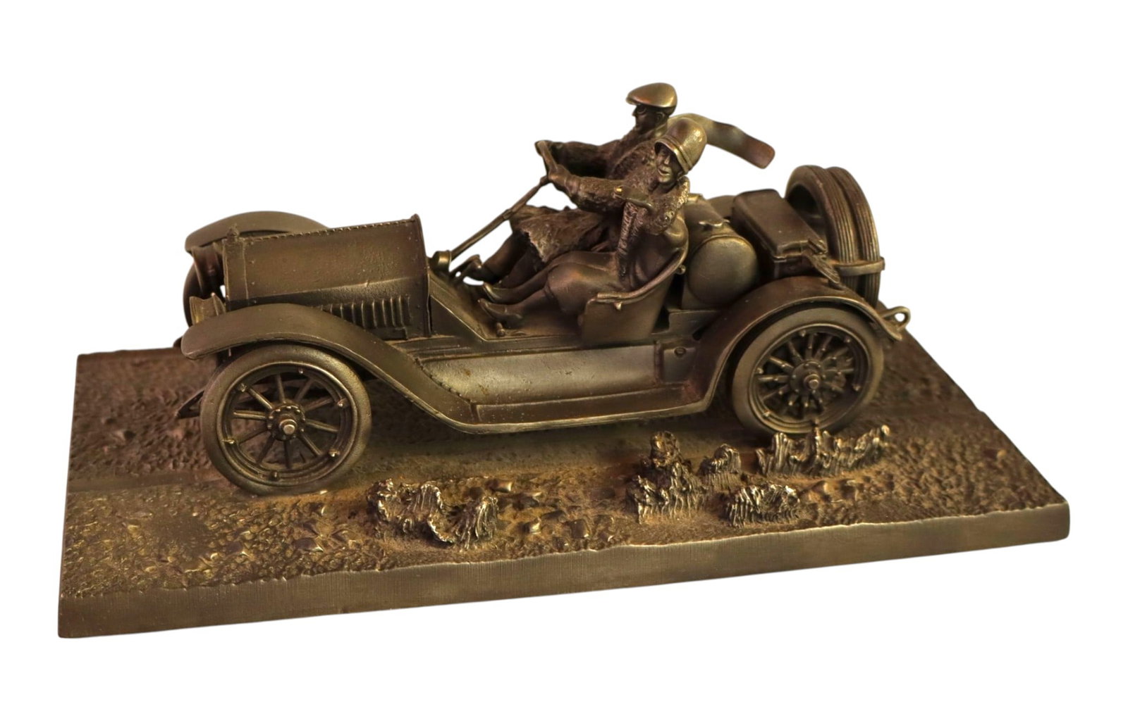 1976 Franklin Mint Pewter Stutz Bearcat Figurine: Franklin Mint Car The Stutz Bearcat by Lionel Forrest fine pewter 1976. 3" x 7.5"l x 3.75"d