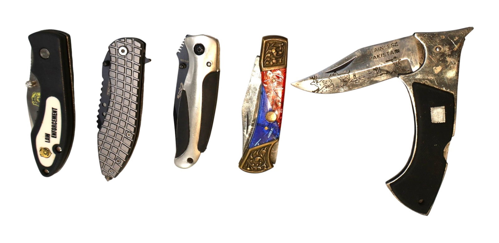 5 folding pocket knives (1 of 2)