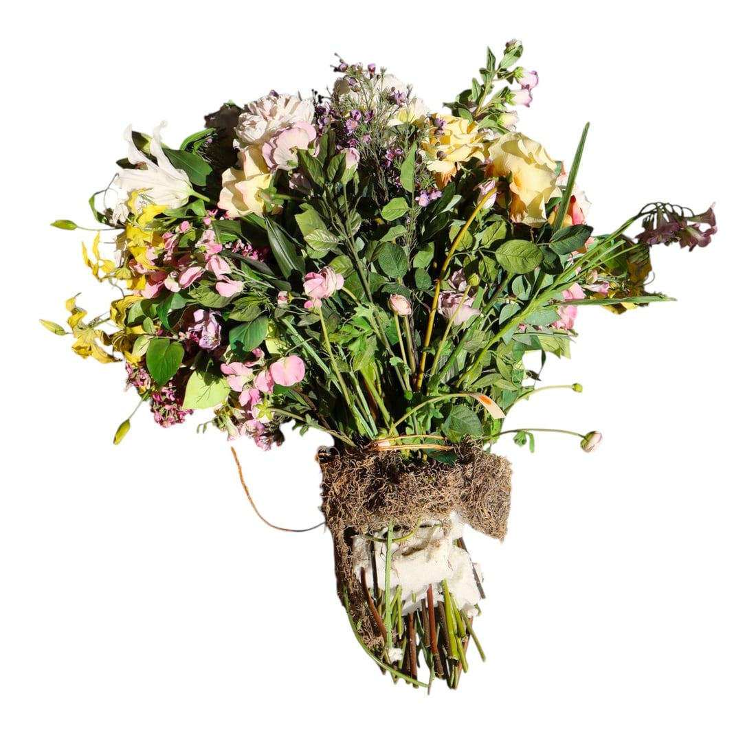 Large bouquet of quality large faux flowers. 40"h x 30"w (1 of 4)