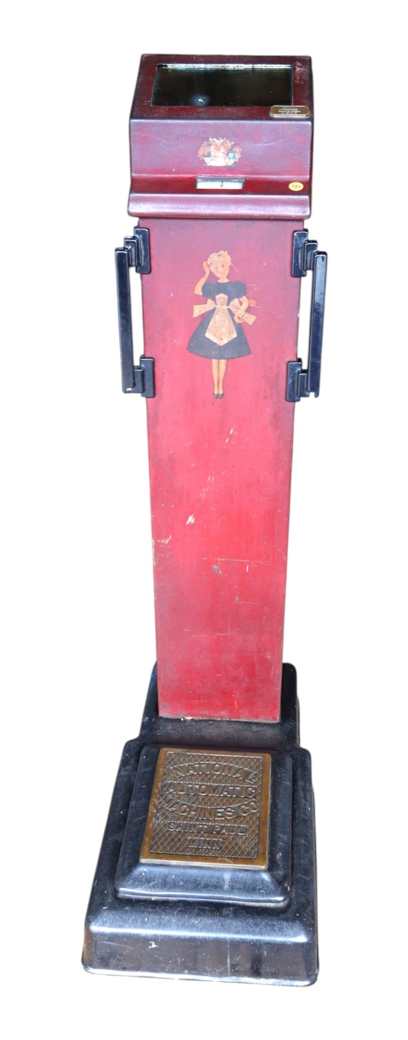 Antique National Penny Scale with keys. 48"h x 14"w x 36"d (1 of 8)