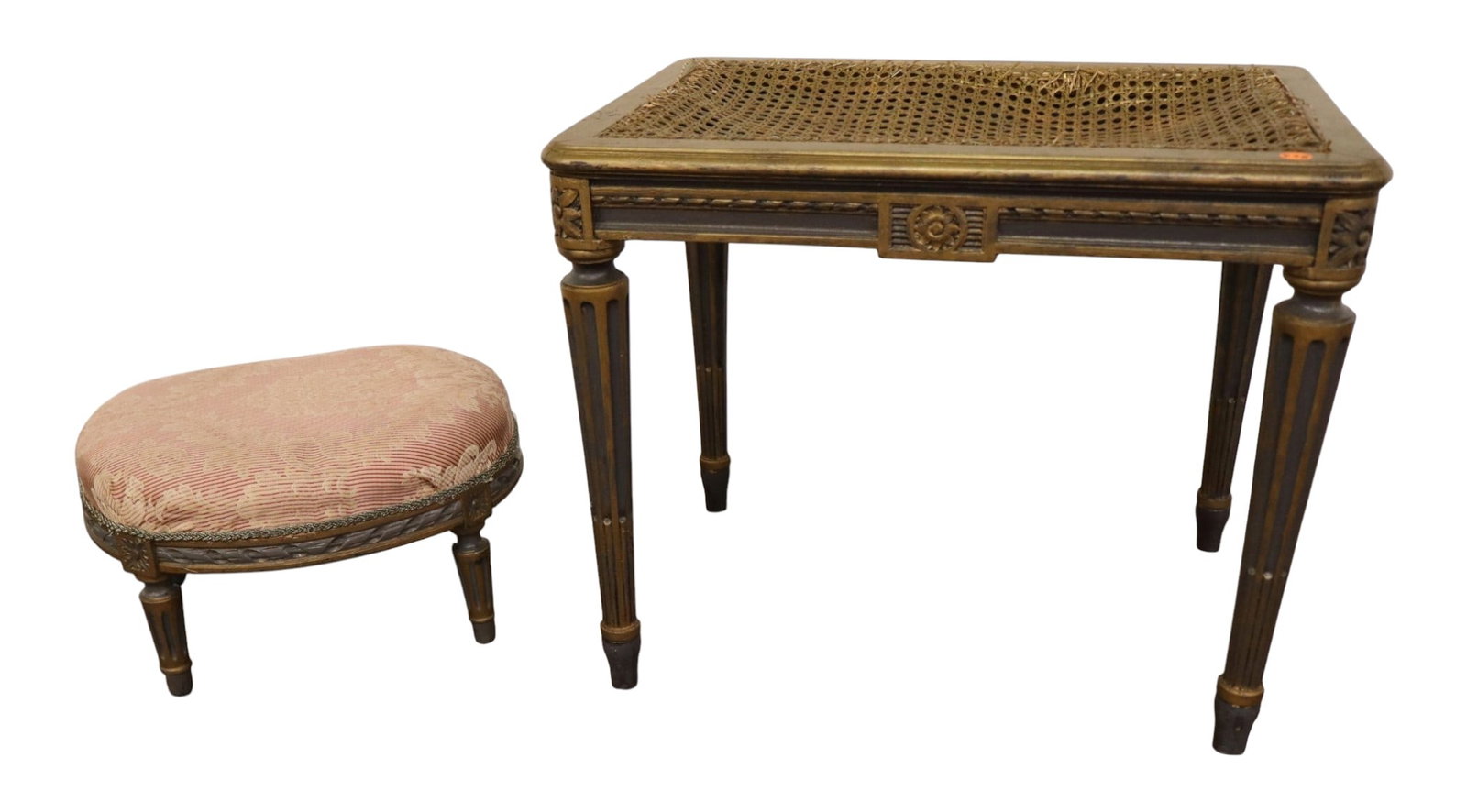 2 antique French stools (1 of 6)