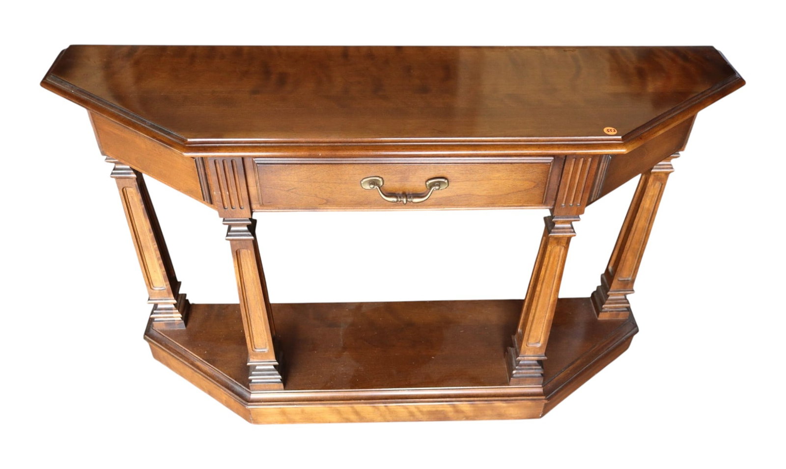 Vintage Ethan Allen 1 drawer table console (1 of 6)