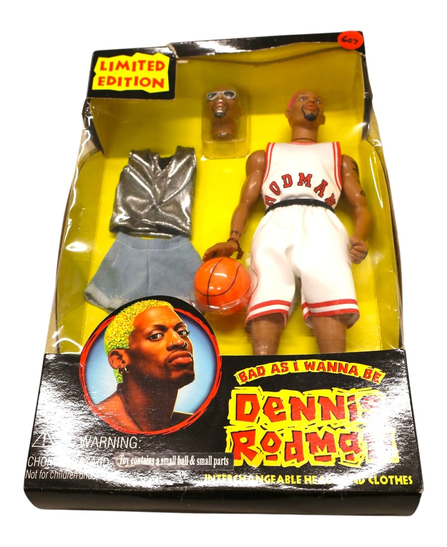 Limited Edition Dennis Rodman action figure unopened box.: Limited Edition Dennis Rodman action figure in new unopened box.