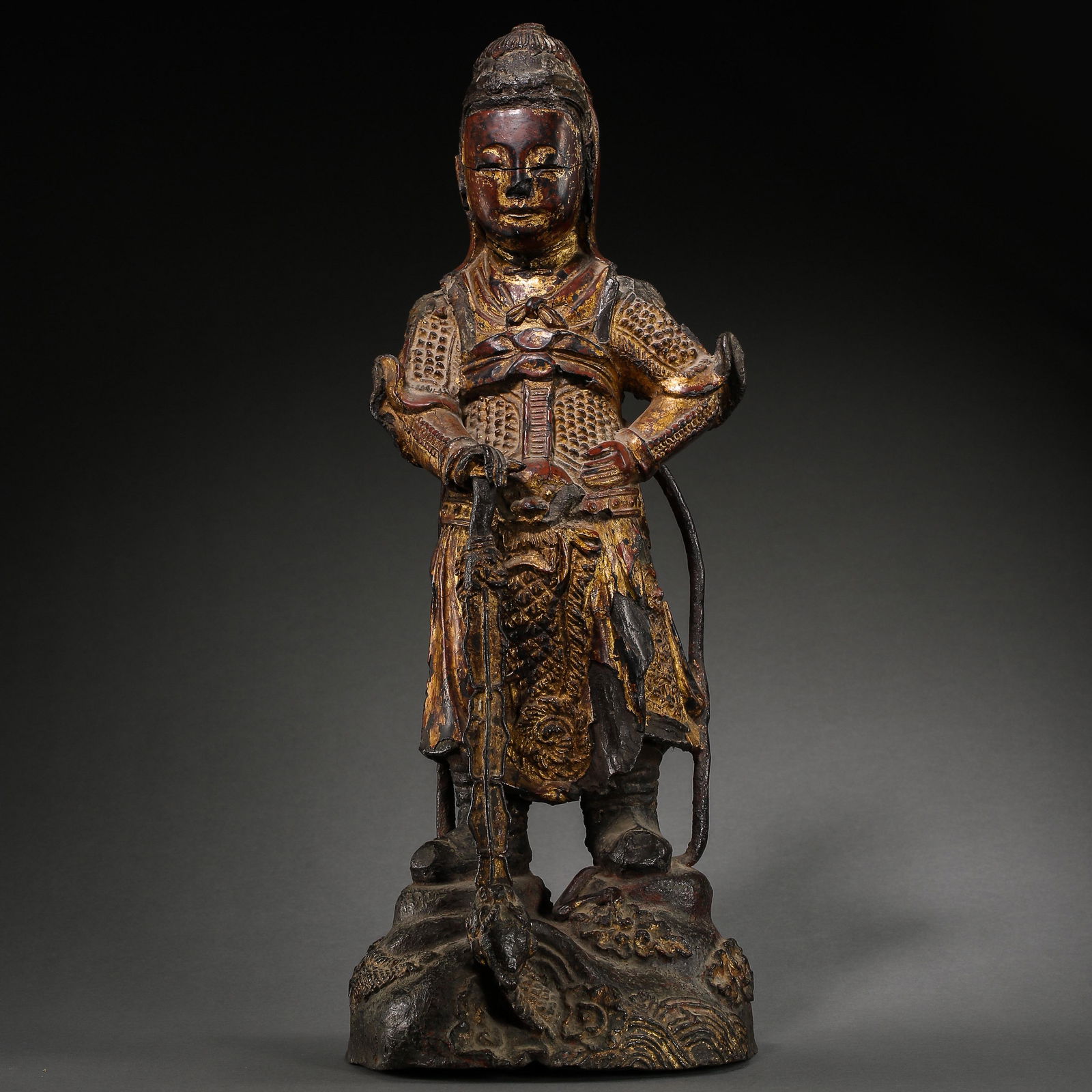 QING DYNASTY, CHINESE COPPER BUDDHA STATUE (1 of 12)