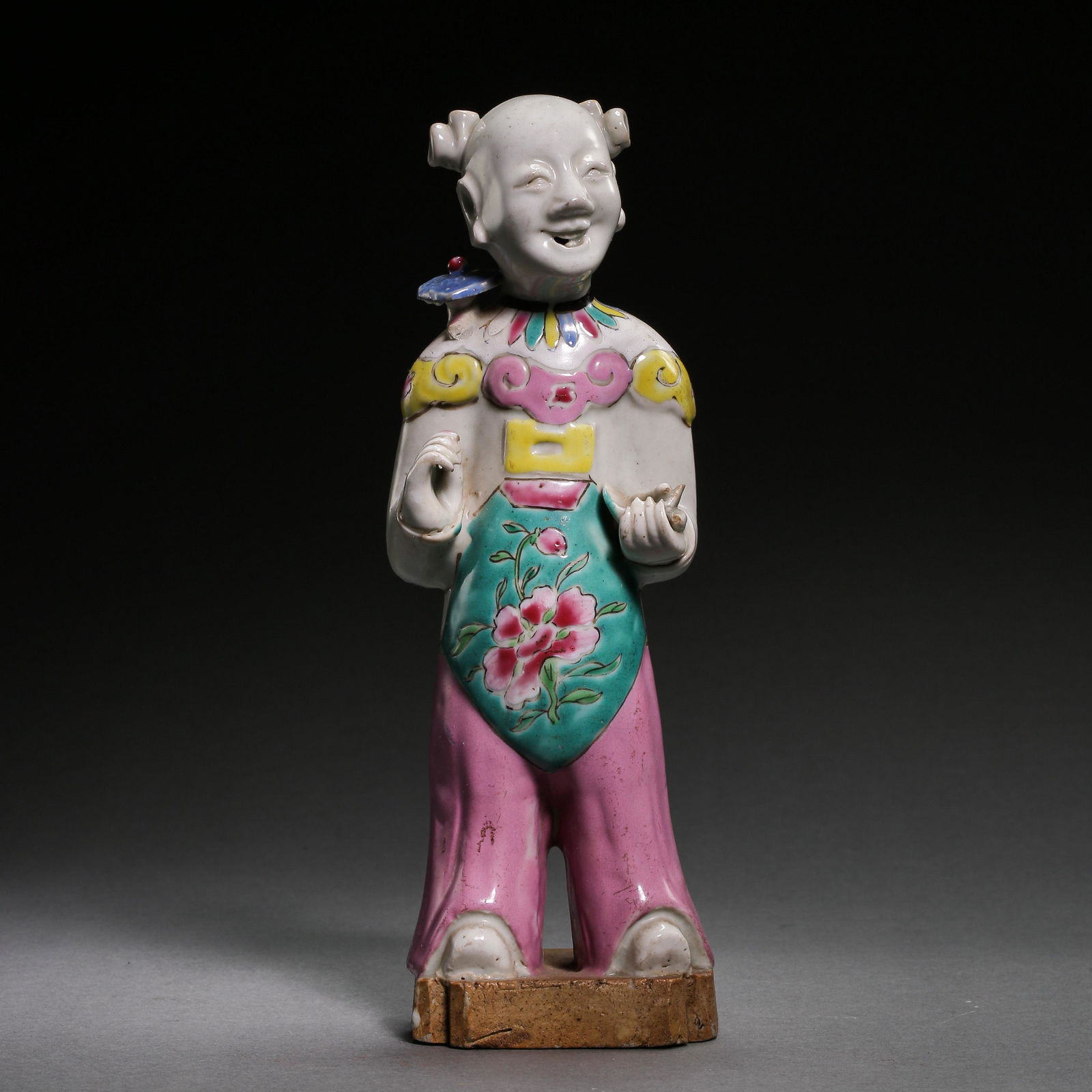 QING DYNASTY, CHINESE PORCELAIN BOY FIGURE (1 of 10)