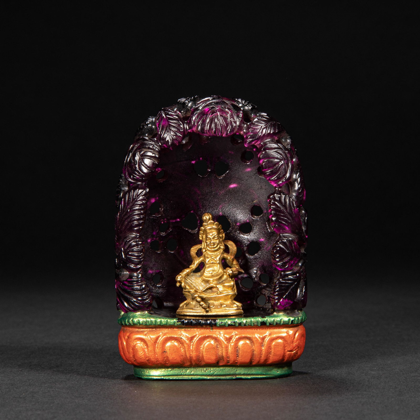 CHINESE GLAZED BUDDHIST NICHE, QING DYNASTY (1 of 12)