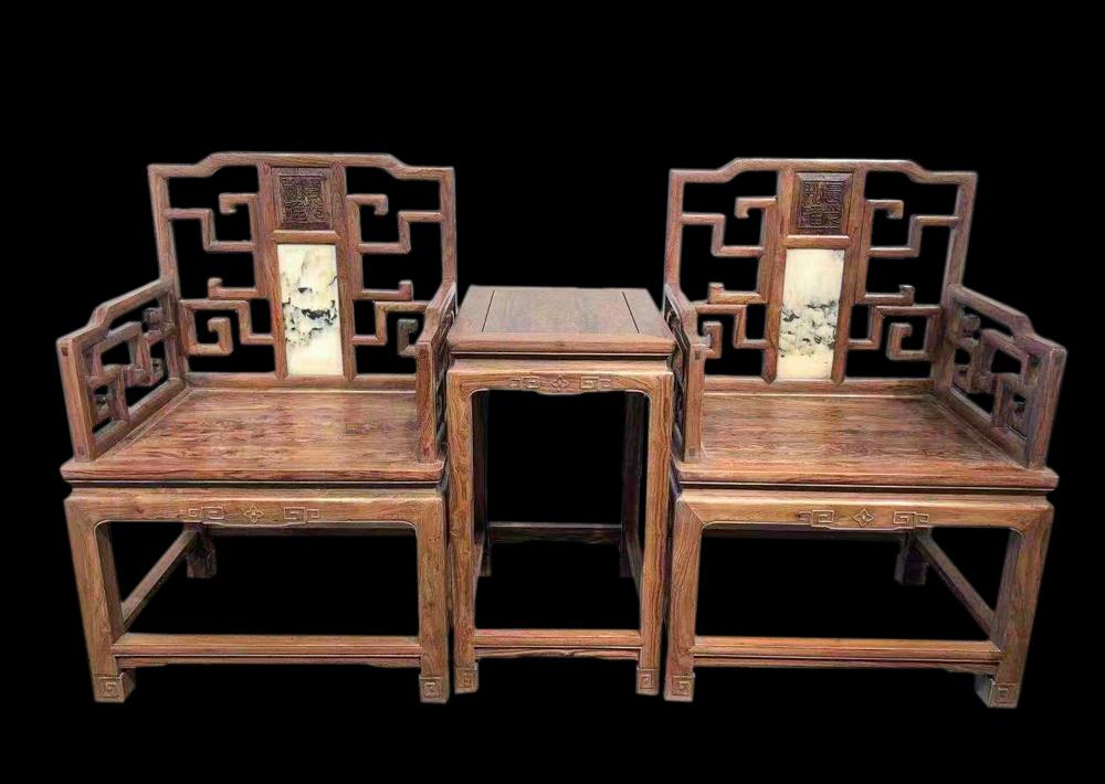 PAIR OF CHINESE YELLOW PEAR WOOD CHAIRS, MING DYNASTY (1 of 10)