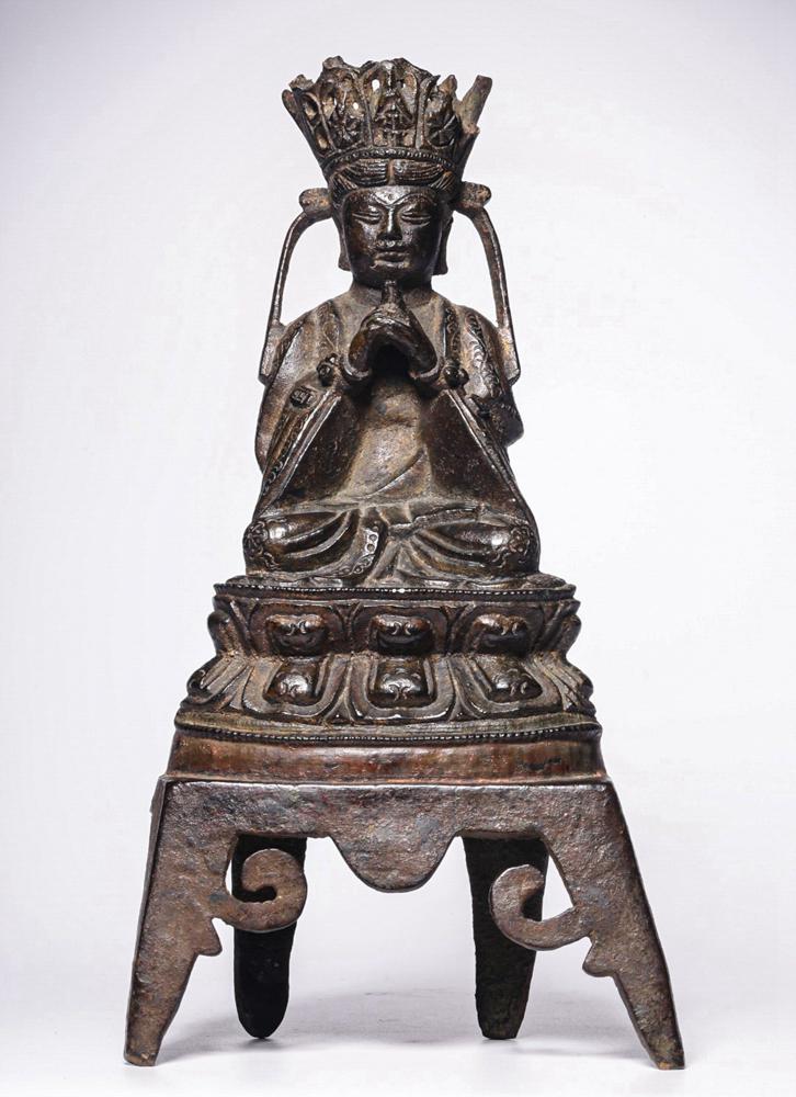 CHINESE BRONZE BUDDHA STATUE, MING DYNASTY (1 of 10)