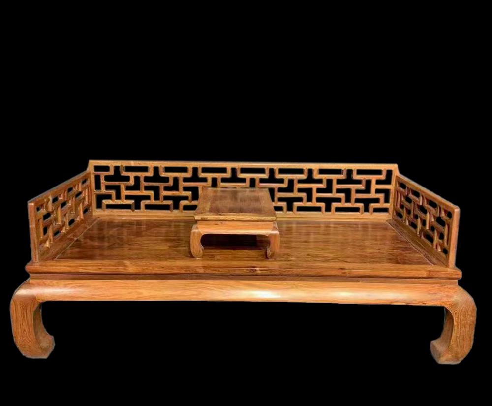 CHINESE YELLOW PEAR WOOD THRONE, MING DYNASTY (1 of 10)