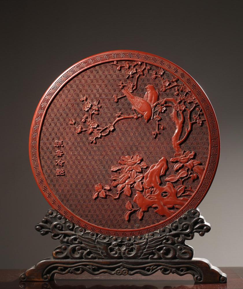 CHINESE LACQUER SCREEN, QING DYNASTY (1 of 10)