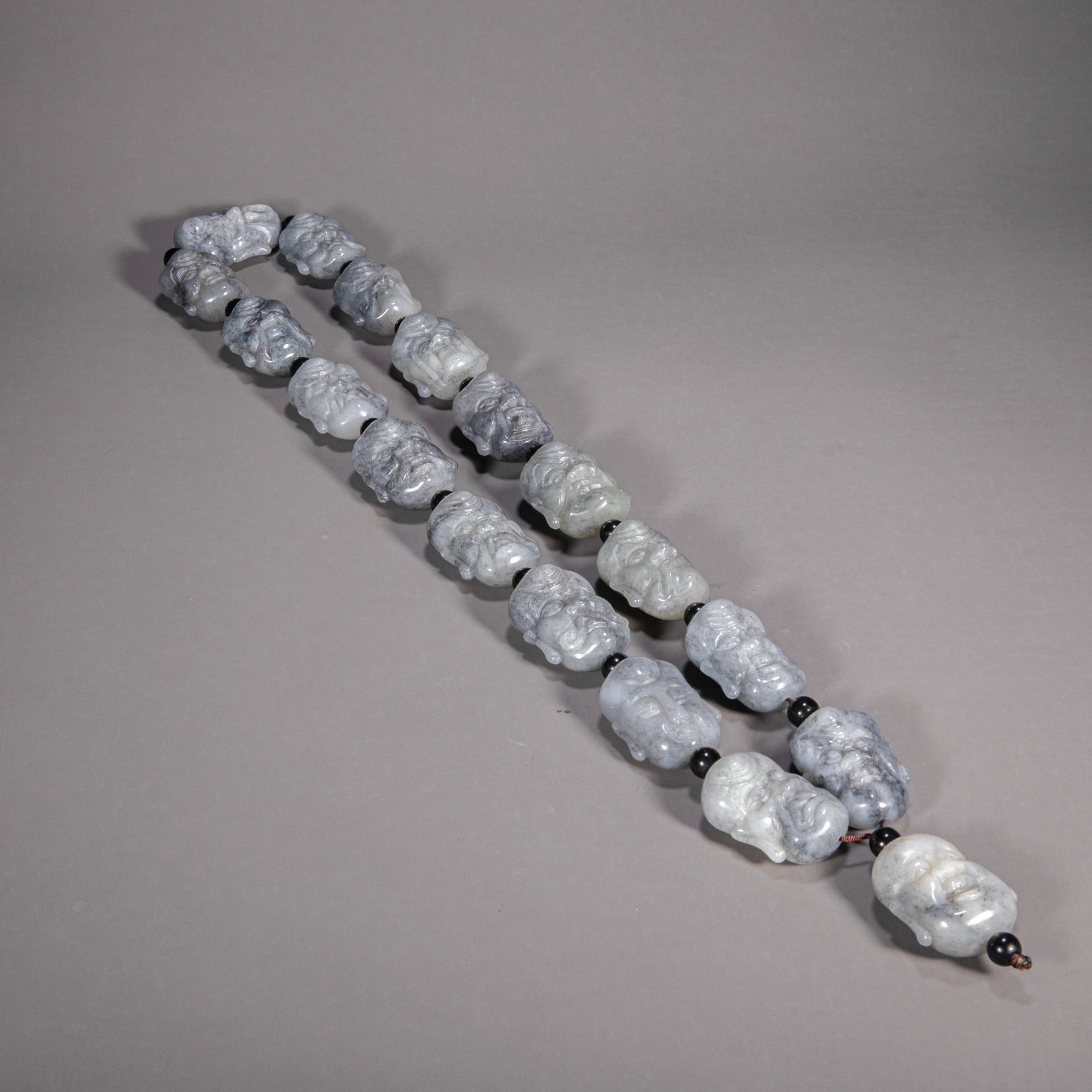 CHINESE HETIAN JADE EIGHTEEN ARHATS, QING DYNASTY (1 of 9)