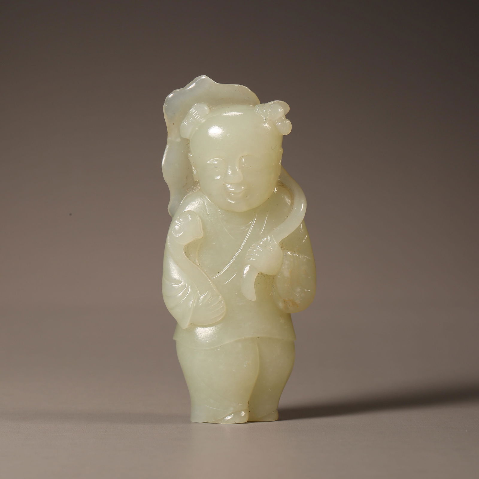 HETIAN JADE FIGURE, QING DYNASTY (1 of 7)