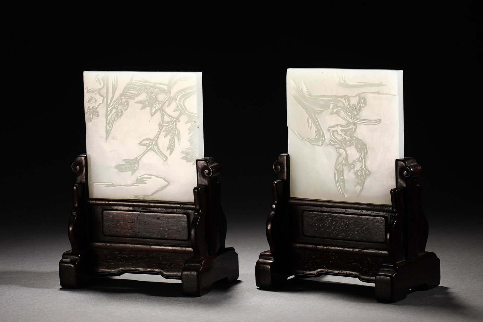 HETIAN JADE FLOWER SCREEN, QING DYNASTY (1 of 7)