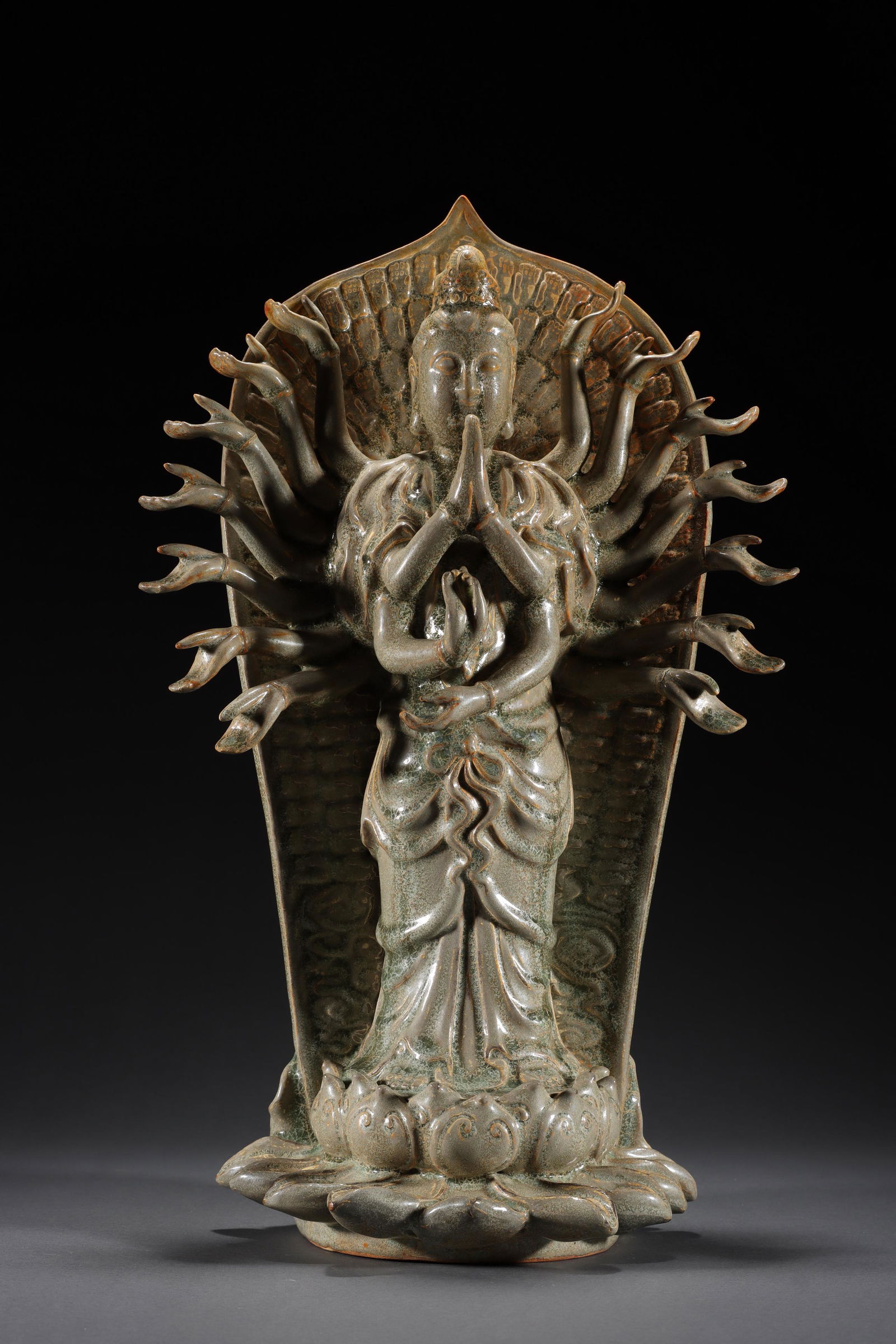 SONG DYNASTY RU WARE GUANYIN WITH THOUSAND HANDS (1 of 16)