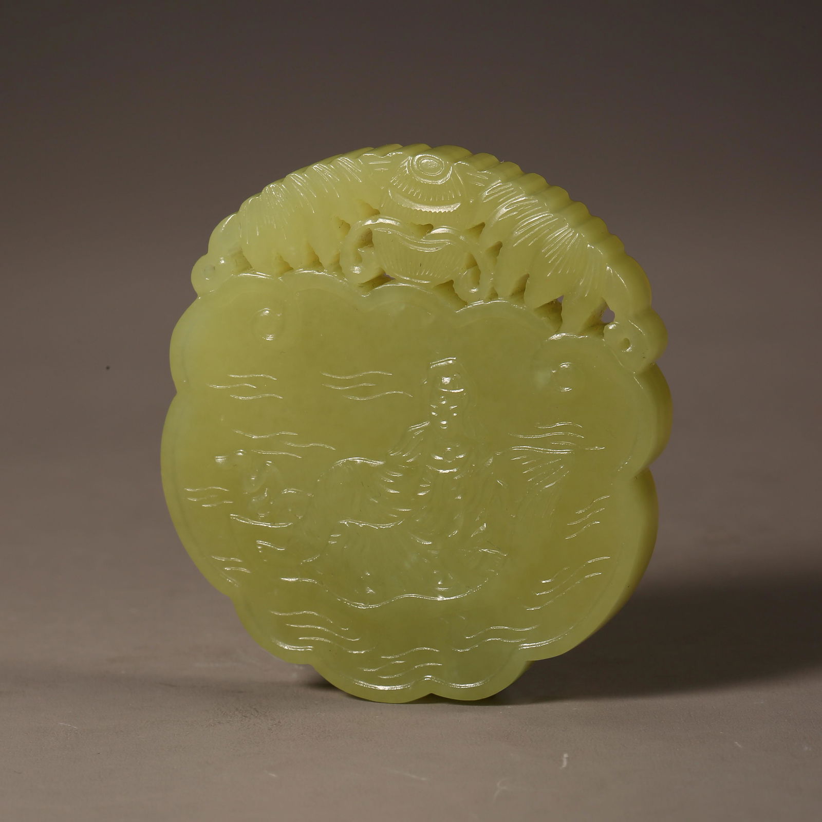 CHINESE QING DYNASTY HETIAN JADE TOPAZ BRAND (1 of 7)