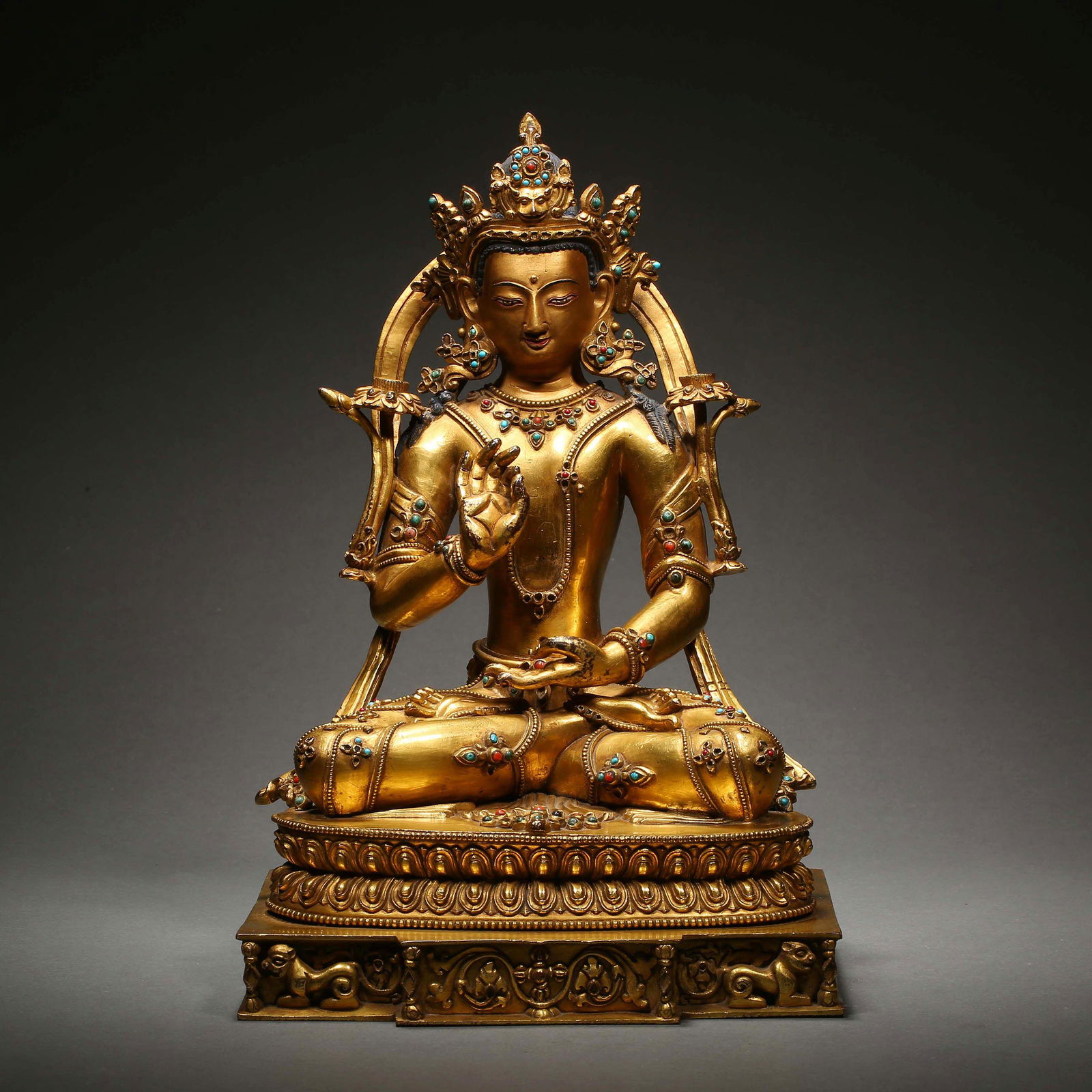 GOLD BUDDHA STATUE, QING DYNASTY (1 of 12)