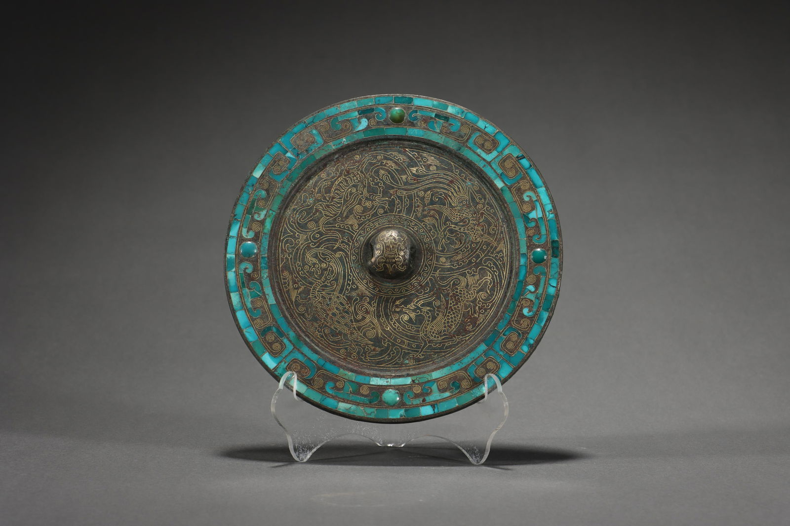 HAN DYNASTY GOLD MIRROR (1 of 9)